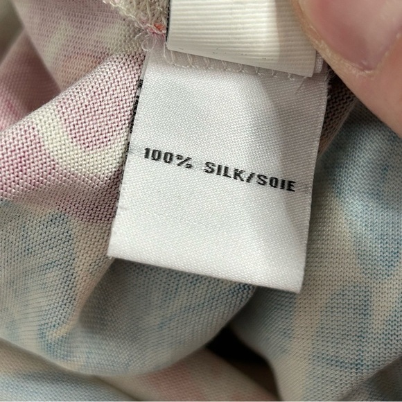 Diane Von Furstenberg Kaden Floral Pink Blue White Silk Jersey Dress - Picture 11 of 15